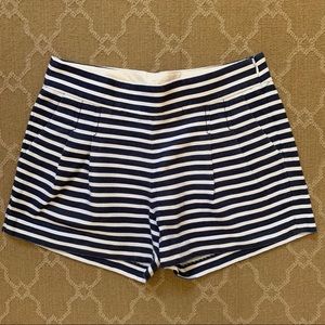 Navy & White Striped J. Crew Shorts